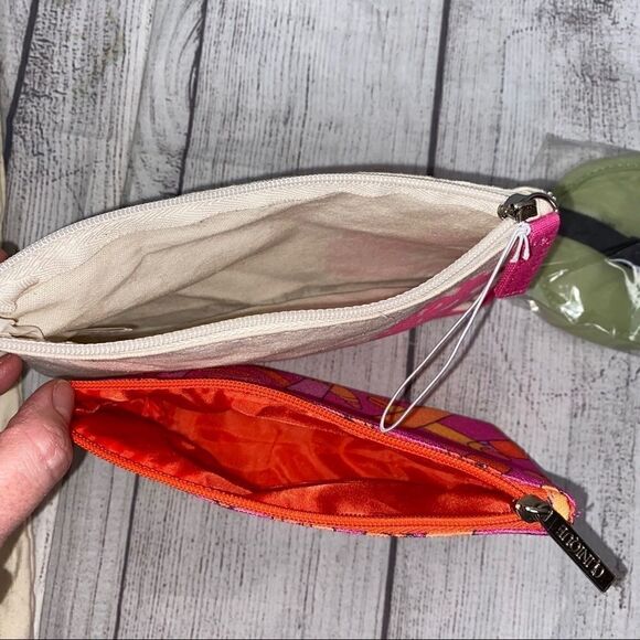 Lancôme Paris canvas tote, makeup bags, sleep mask - Picture 6 of 7